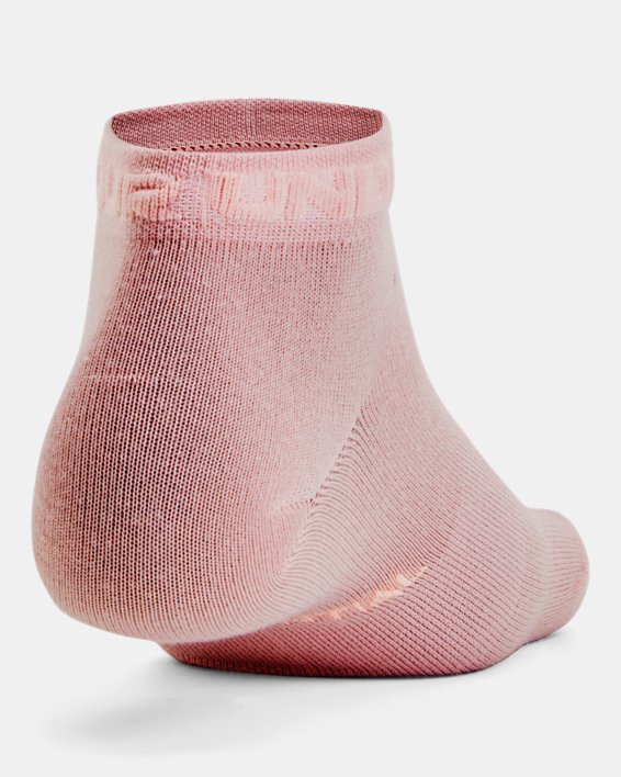 Unisex UA Essential Low Cut Socks 3-Pack, Pink, pdpMainDesktop image number 2